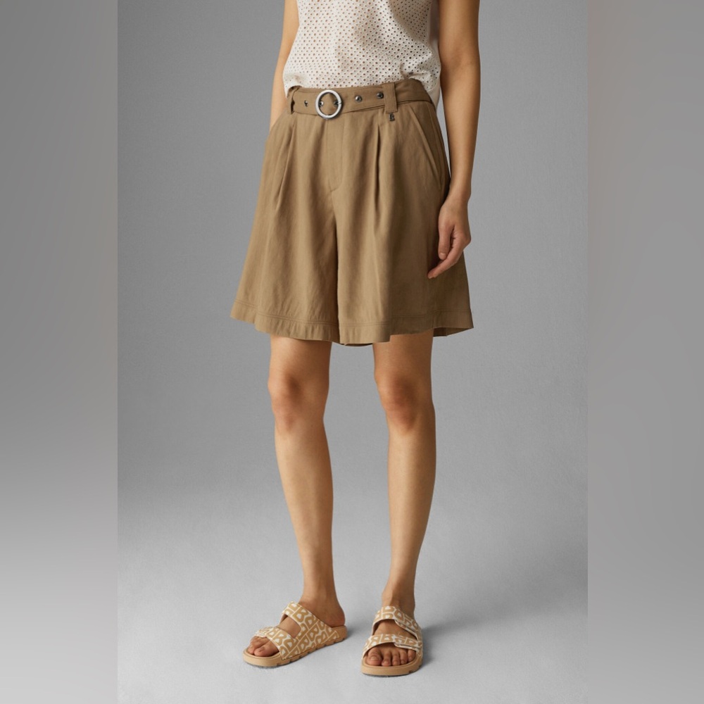 Bogner‎ Women's Brown Belted high rise shorts